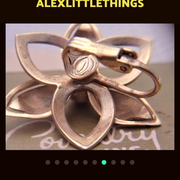 Vintage Gold Tone Sarah Coventry Open Beautiful Earrings - Picture 2 of 3